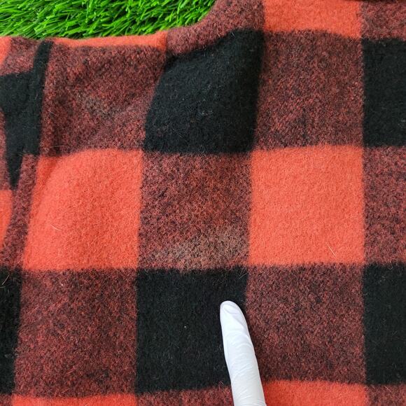 Vintage 70s Wool Hunting Jacket Women M/L 24x26 Baggy Oversized USA - Picture 7 of 12